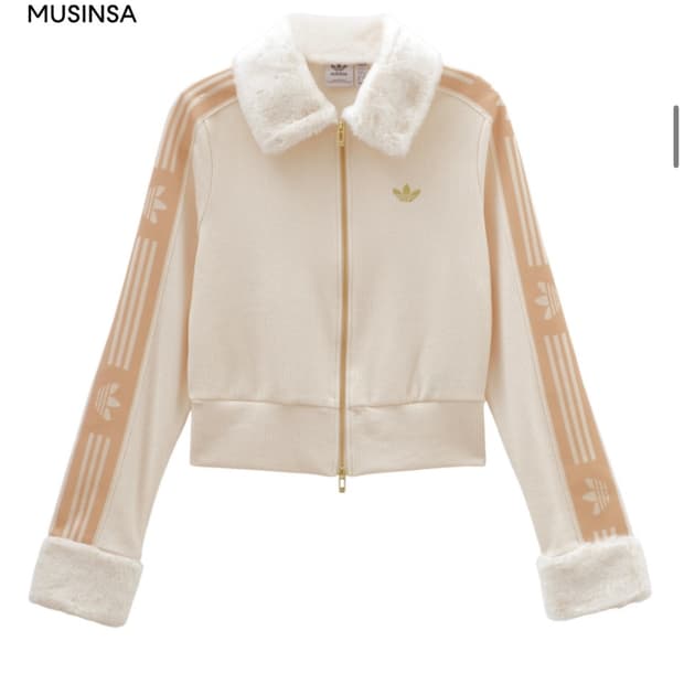 아디다스 스키 시크 퍼 자켓 S