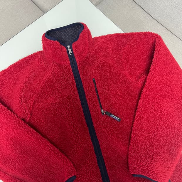 L 빈티지 파타고니아 레트로 파일 가디건