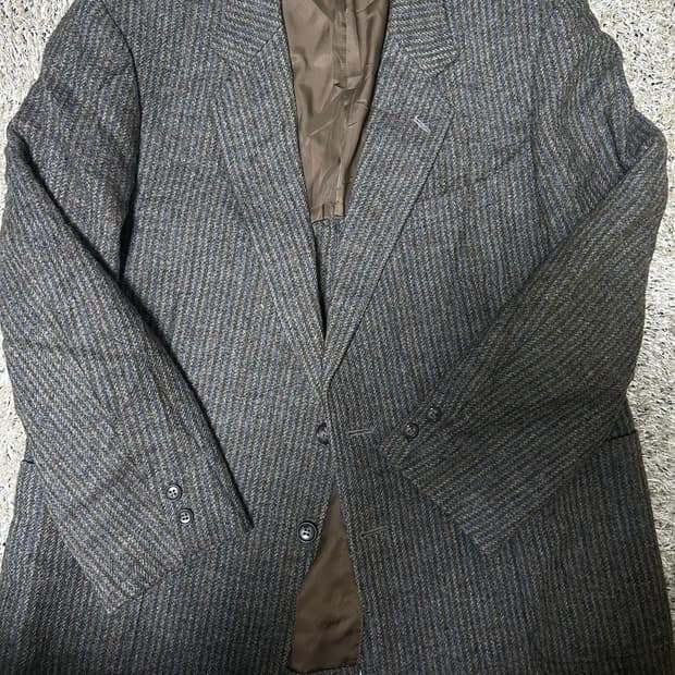 일본판 울 체크 블레이저 사이즈 100