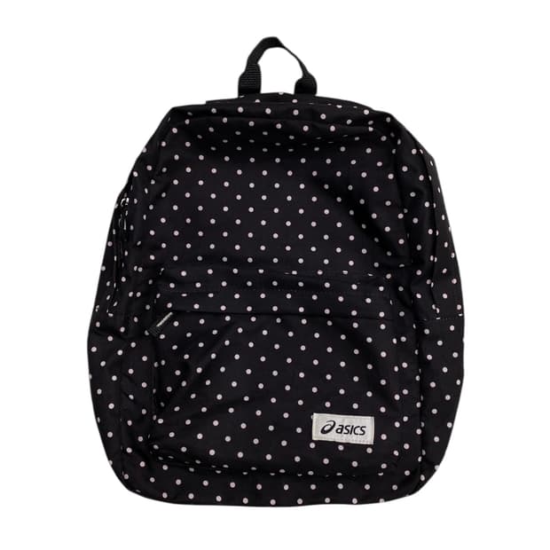 아식스 땡땡이 블랙백팩