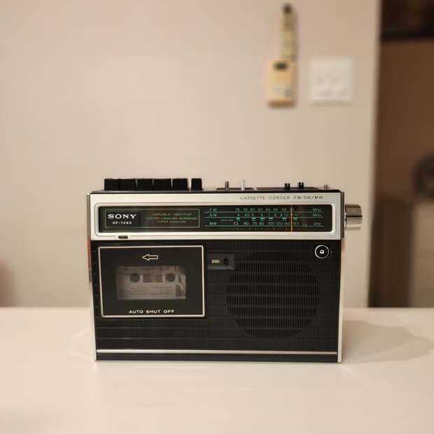 소니 빈티지 카세트 라디오 CF-1450
