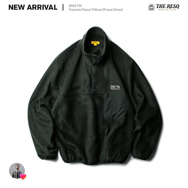 [구매 XL] 더레스큐 22fw 요세미티 플리스 그린 XL TheResQ