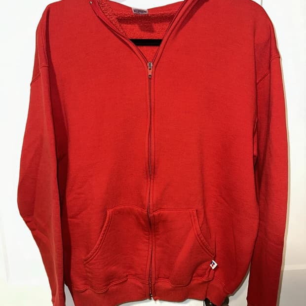 러셀 애슬레틱 빈티지 집업 후디