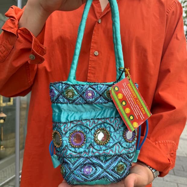 Indian Mirror Work Potli Bag