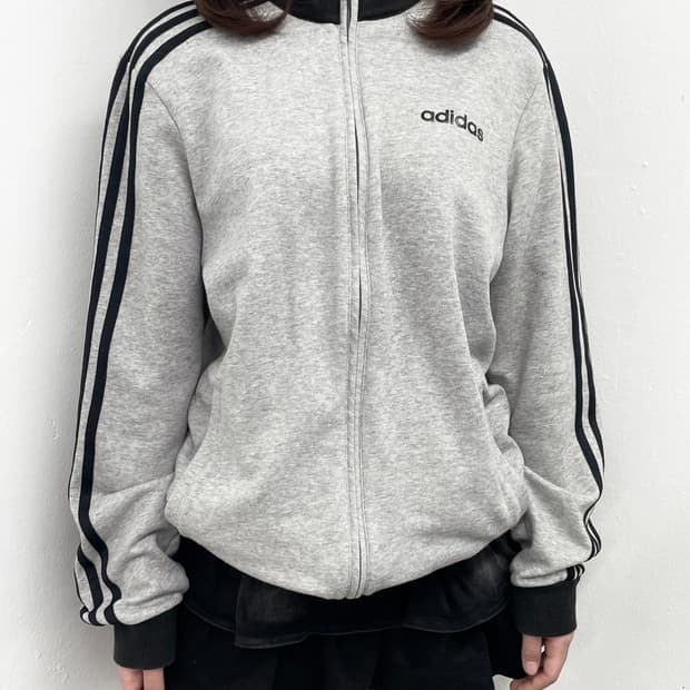 아디다스 그레이 트랙집업
