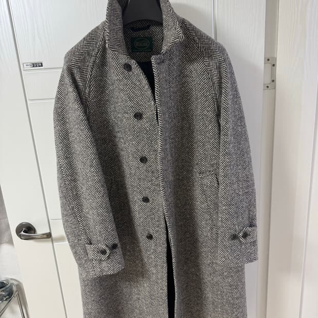 제로라운지 25FW Magee 마지 원단 도네갈 헤링본 발마칸 코트 L