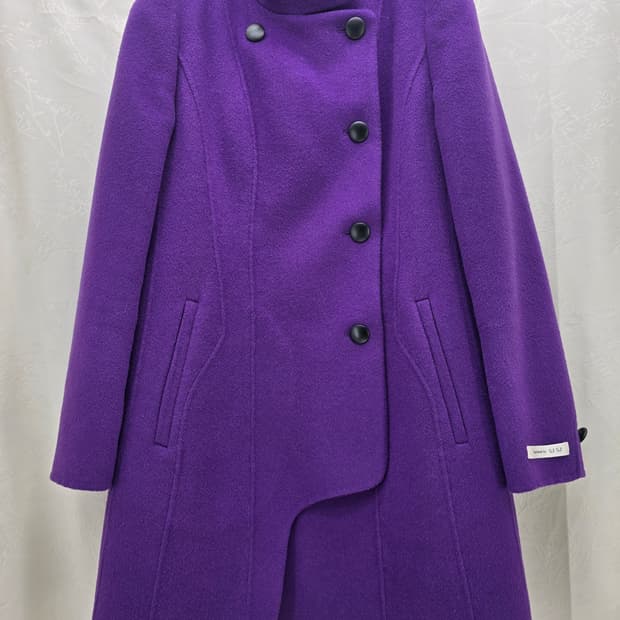 SJ SJ 퍼플 비대칭 코트 55사이즈