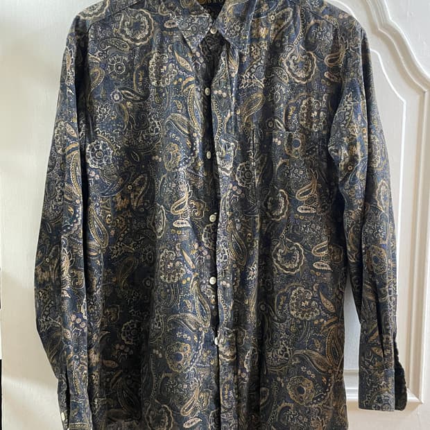 페이즐리 패턴 셔츠