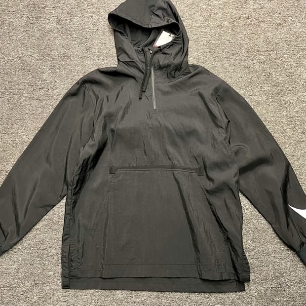 [100] 나이키 우븐 패커블 아노락 자켓 블랙 L 새제품