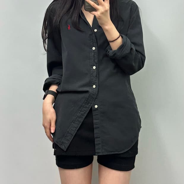 폴로 랄프로렌 신형 블랙 옥스포드 셔츠