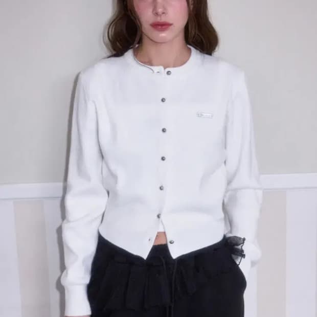 로제프란츠 가디건 화이트색상