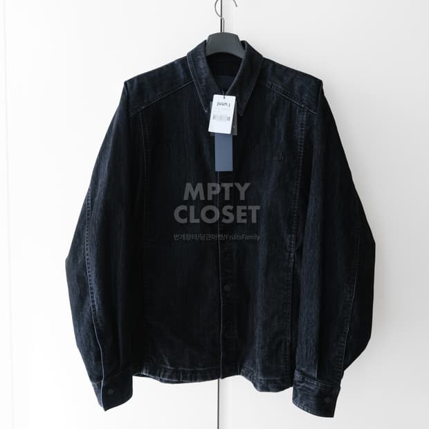 [46] 준지 25FW 슬럽 벨벳 데님 코치셔츠