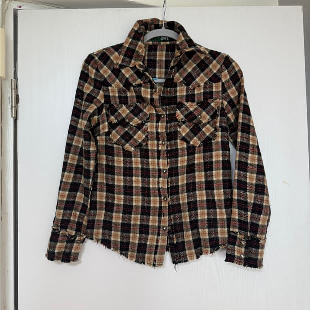 이효리 갸루 Y2K 펄 셔츠