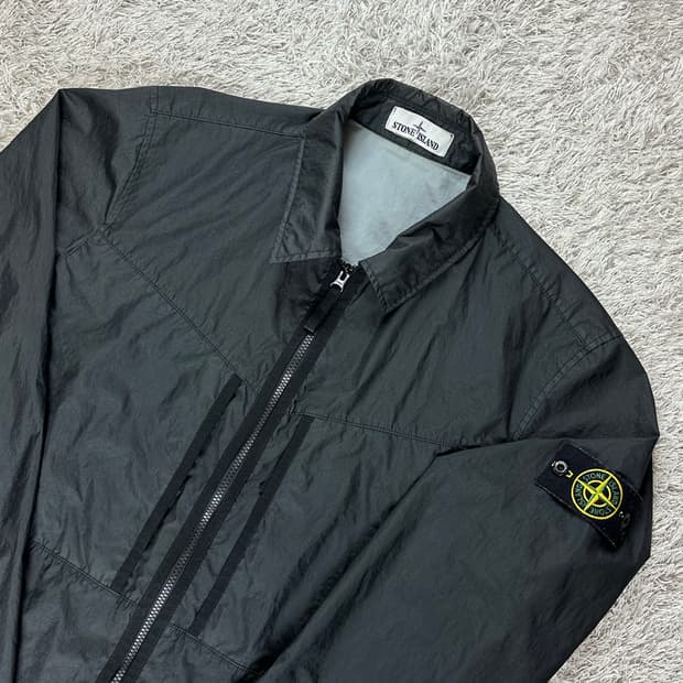 [XL] 백화점판 정품 스톤아일랜드 멤브라나 3L-TC 바람막이 블랙