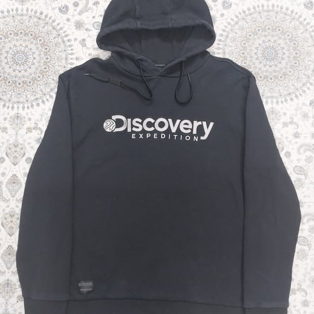 디스커버리 검정색 후드티 110