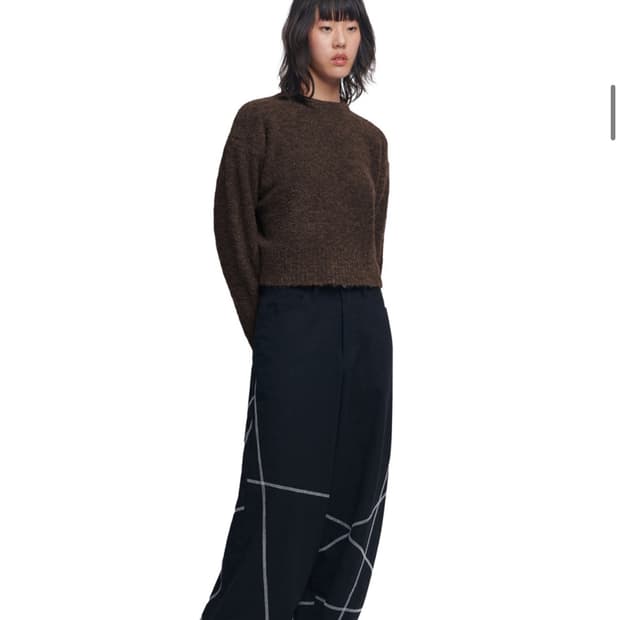 노매뉴얼 S.L WIDE PANTS - BLACK / (S)