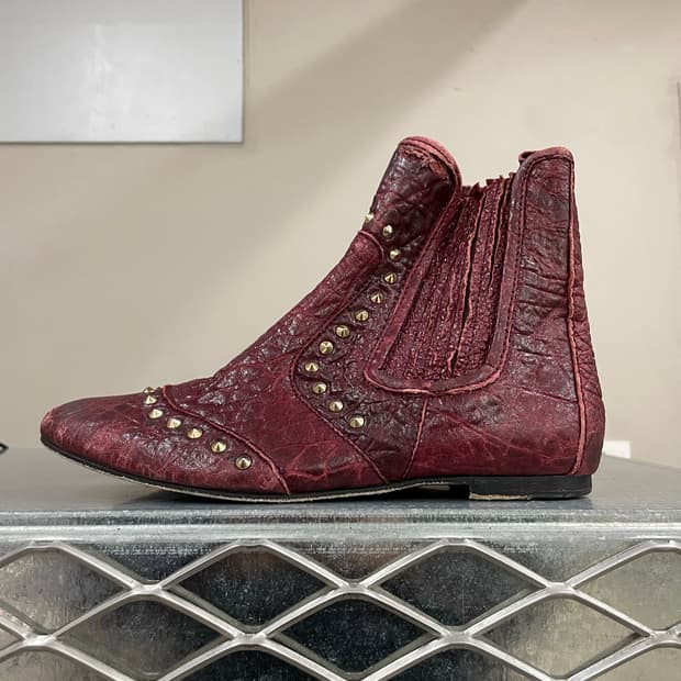 쟈딕 앤 볼태르 레더 스터드 앵클 부츠 40