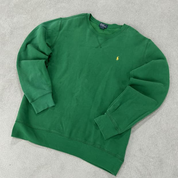 폴로 랄프로렌 그린 맨투맨 티셔츠 m
