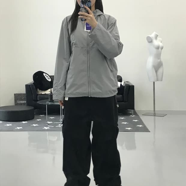 나이키 올드스쿨 그레이 바람막이