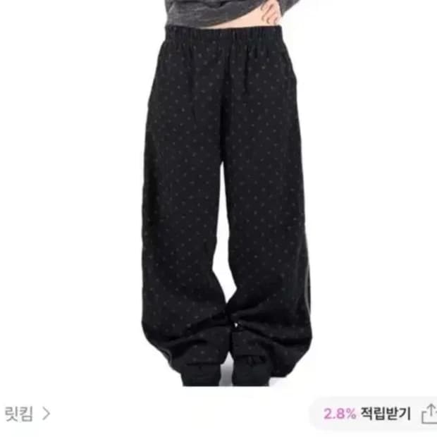 릿킴 도트 코듀로이 팬츠