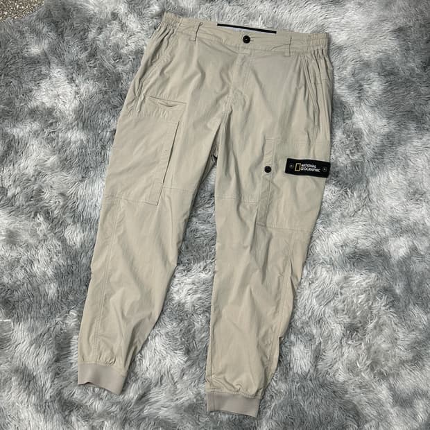 내셔널지오그래픽 우븐 카고 조거팬츠 XL