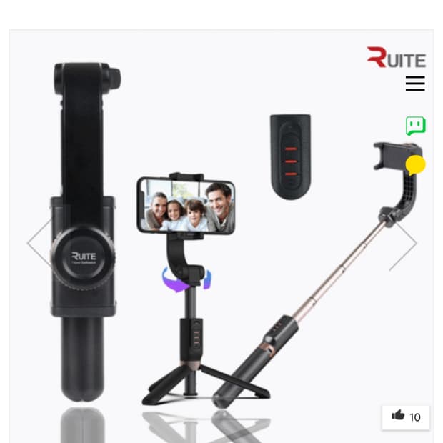 가격내림)루이트 7세대 회전 블루투스 짐벌 셀카봉 삼각대 RT-JS7