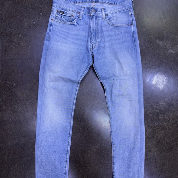 폴로 랄프로렌 설리반 슬림핏 연청 워싱 데님팬츠 청바지 30