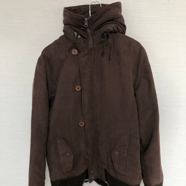 ALLiX DESIGN 빈티지 스웨이드 버튼 점퍼 자켓