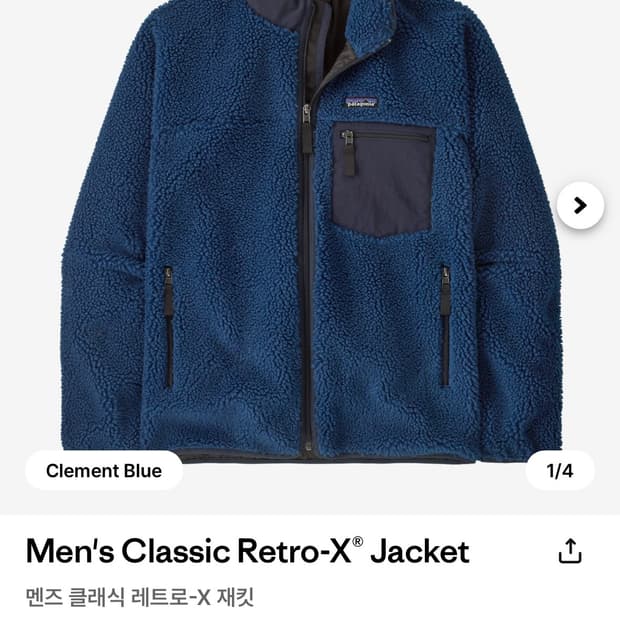 파타고니아 래트로X 자켓