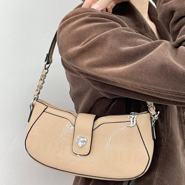 쥬시꾸뛰르 로고 갸루 페이던트 큐빅백