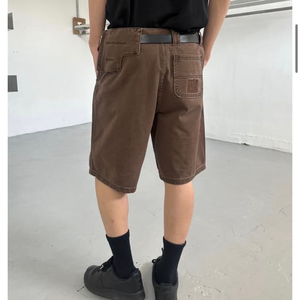 플라스틱 프로덕트 쇼츠 브라운 s