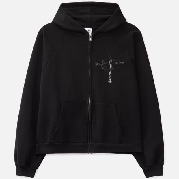 Basketcase zip-up hoodie road rash L