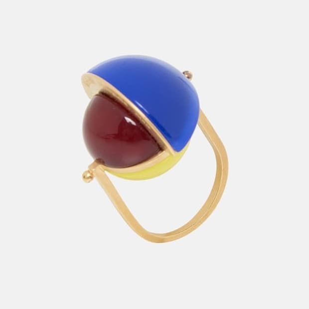 메종 마르지엘라 컬러 볼 반지