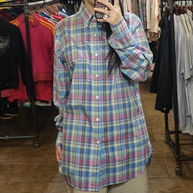 [Hi] polo 폴로 긴팔 체크셔츠 멀티 컬러