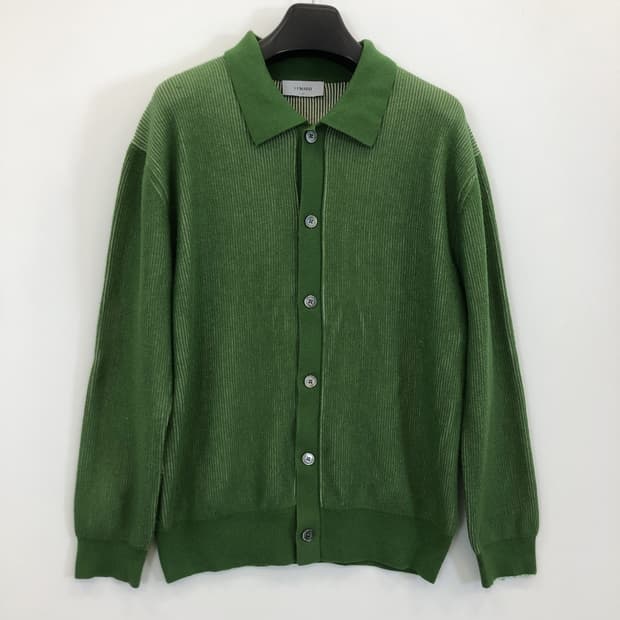 LEMARD 르마드 투톤 니트가디건 2 라임