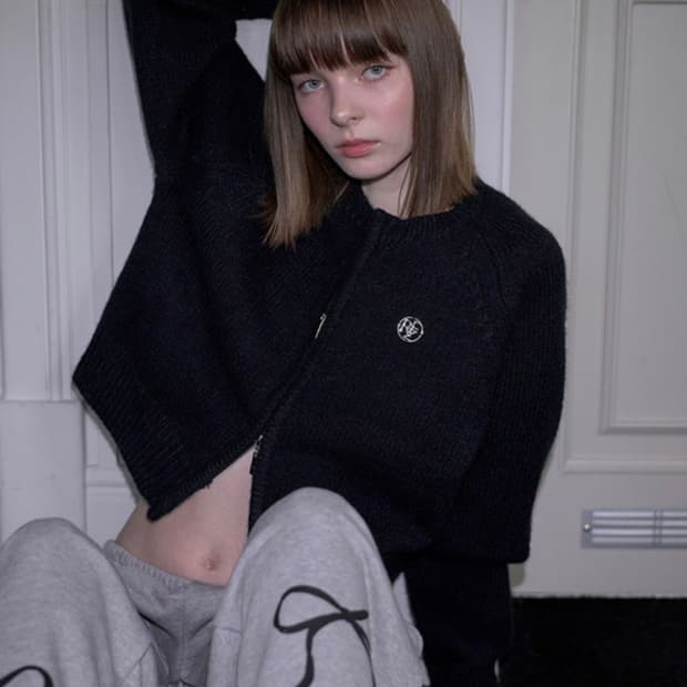 로제프란츠 투웨이 니트 가디건 블랙 