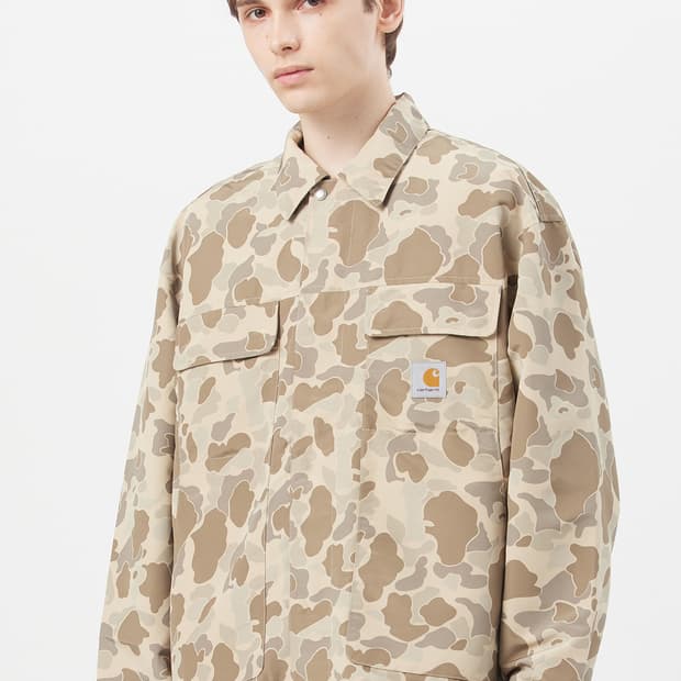 칼하트윕 LIAM JACKET CAMO DUCK, DESERT