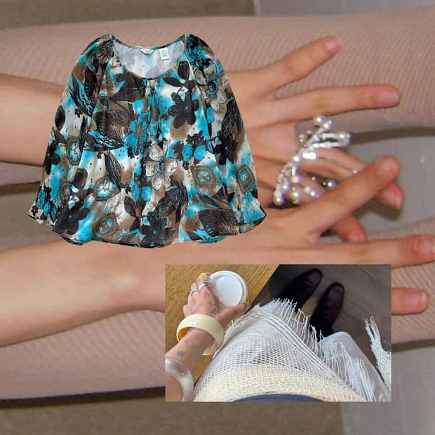 bluish blouse ࿐ྀུ ✿
