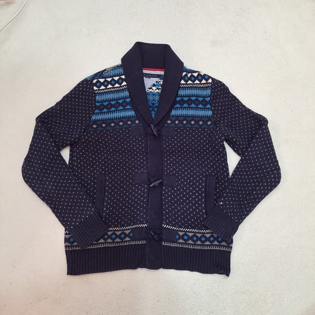 타미힐피거  노르딕패턴가디건S