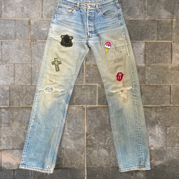 00s 리바이스 501xx 패치워크 Made in Mexico
