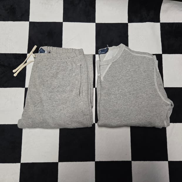 M 폴로랄프로렌 그레이 무지 트레이닝 셋업