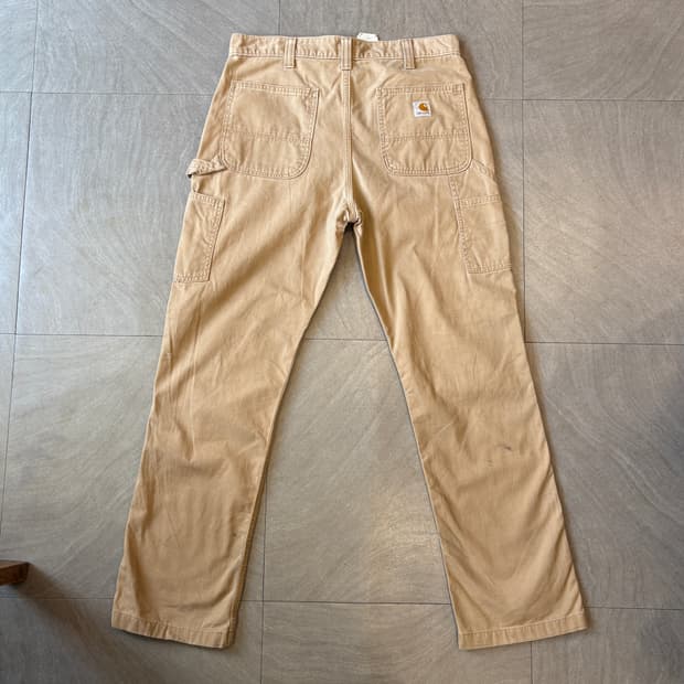 칼하트 오리지널 베이지 카펜터 팬츠 