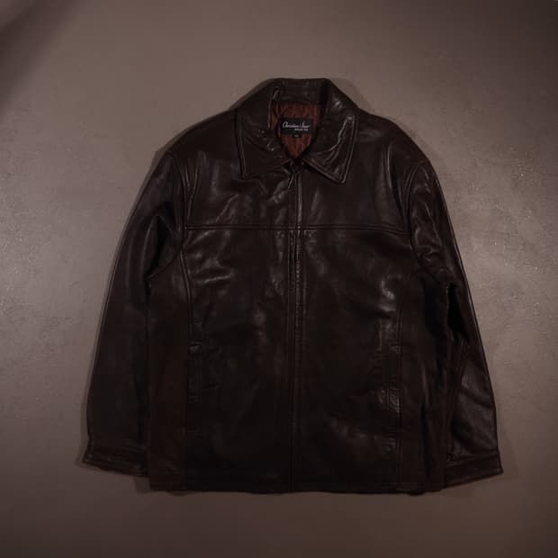 90s 빈티지 레더 트러커 집업자켓
