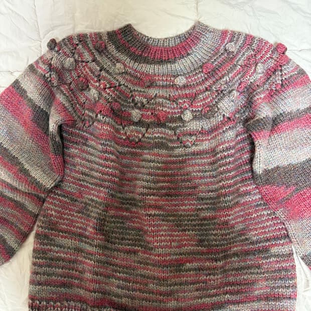 빈티지 폼폼 니트