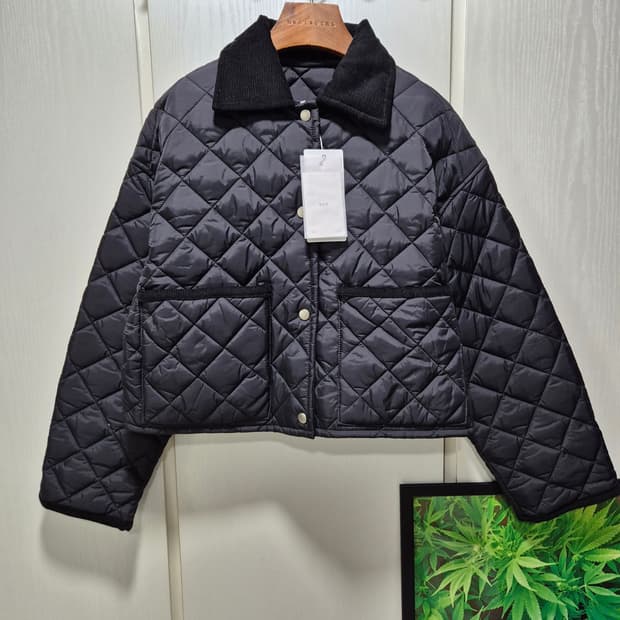 (세일)(새상품)ORO 오로 퀼팅 코듀로이 자켓 블랙