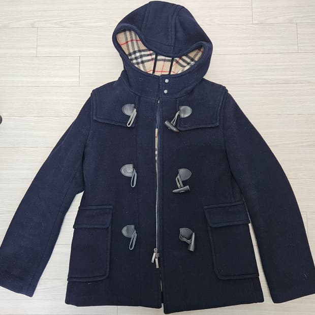 버버리 하프코트 떡볶이코트 네이비