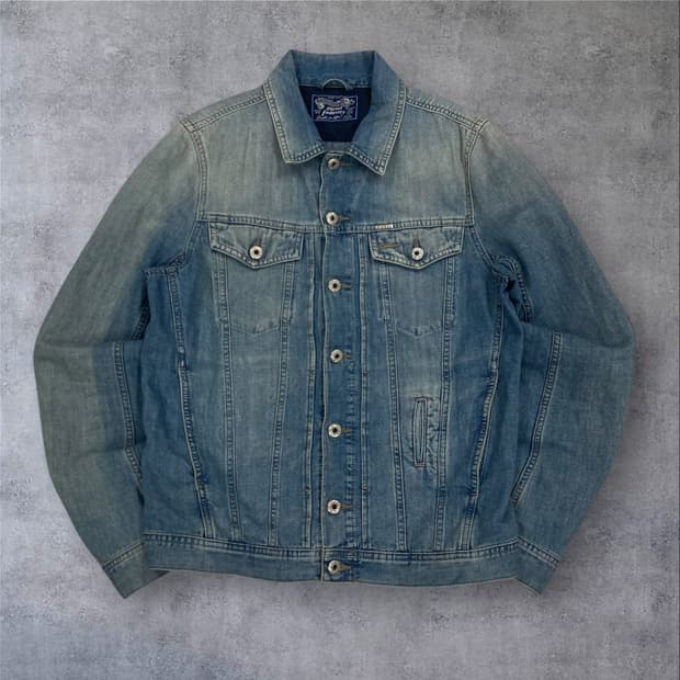 디젤 멀티 포켓 데님 청자켓