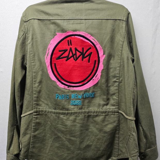 자딕앤볼테르 태클 린넨-블랜드 셔츠 카키 M