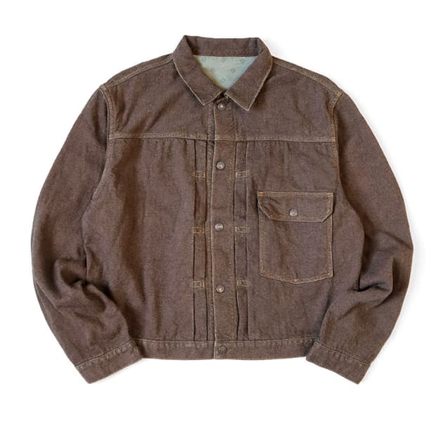 캐피탈 트윌 에이징 울 1st 자켓 브라운