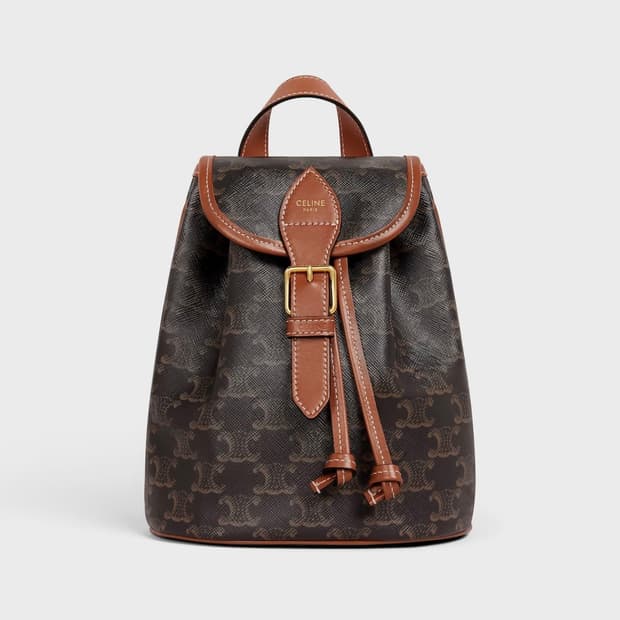 트리옹프 캔버스 & 카프스킨 폴코 백팩